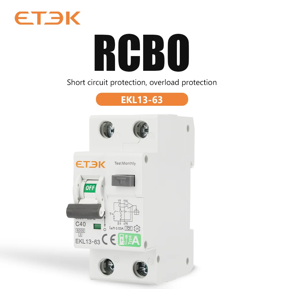 IDR TIPO A - ETEK 1P+N Residual Automatic p/ Wallbox - Imagem 5