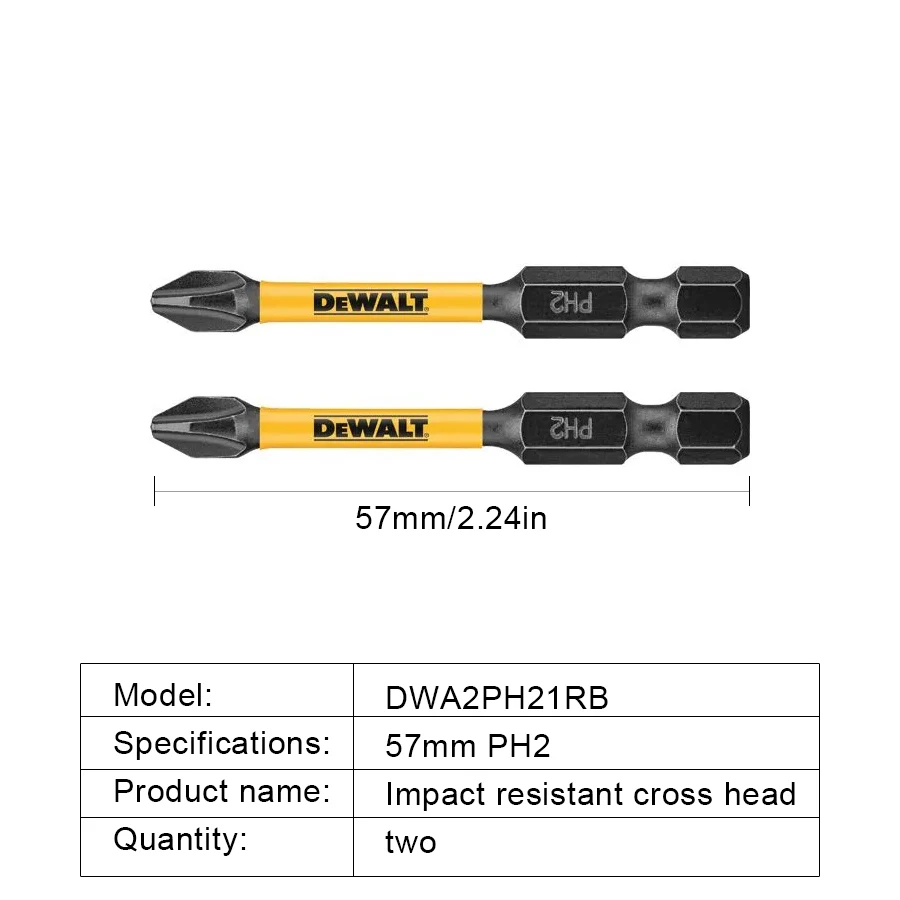 Ponteiras DEWALT 2/5/10PCS PH2 57mm - Imagem 4