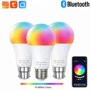 Lâmpada Inteligente -Tuya Bluetooth LED Bulb Dim 15W 18W - 220V