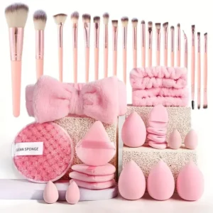 20/40 Kit de maquiagem rosa conjunto completo de pincéis de maquiagem